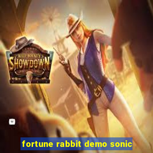 fortune rabbit demo sonic